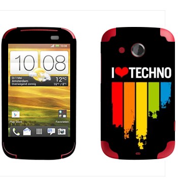   «I love techno»   HTC Desire C