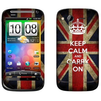   «Keep calm and carry on»   HTC Desire S
