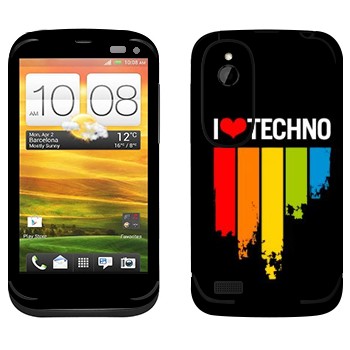   «I love techno»   HTC Desire V