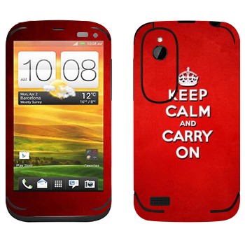   «Keep calm and carry on - »   HTC Desire V