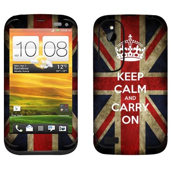   «Keep calm and carry on»   HTC Desire V