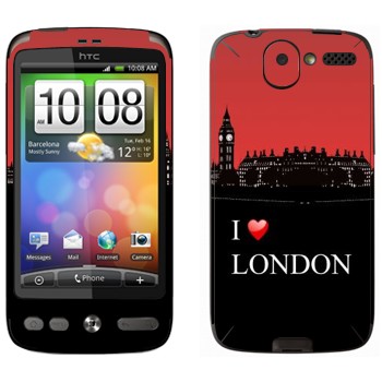   «I love London»   HTC Desire