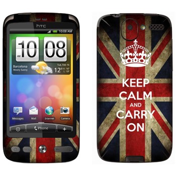   «Keep calm and carry on»   HTC Desire