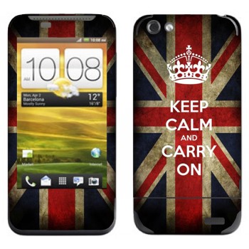  «Keep calm and carry on»   HTC One V