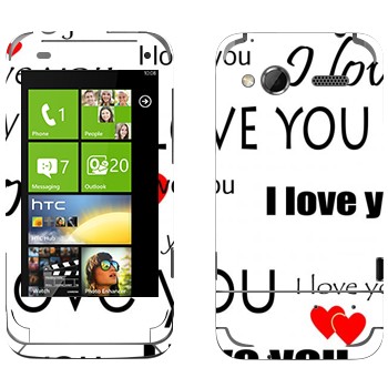   «I Love You -   »   HTC Radar