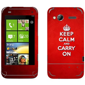   «Keep calm and carry on - »   HTC Radar