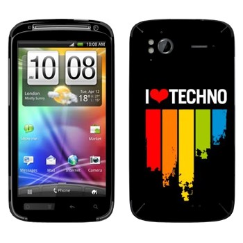   «I love techno»   HTC Sensation XE