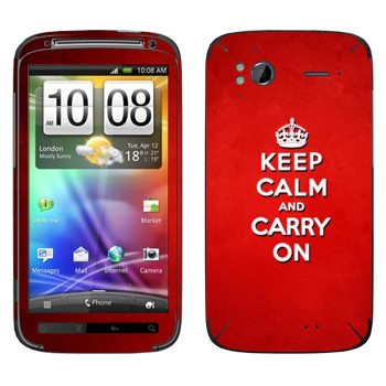   «Keep calm and carry on - »   HTC Sensation XE