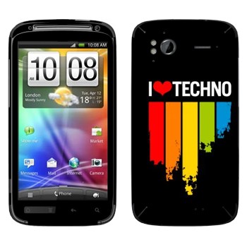   «I love techno»   HTC Sensation