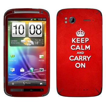   «Keep calm and carry on - »   HTC Sensation