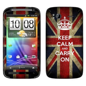   «Keep calm and carry on»   HTC Sensation
