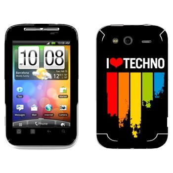   «I love techno»   HTC Wildfire S