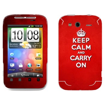   «Keep calm and carry on - »   HTC Wildfire S