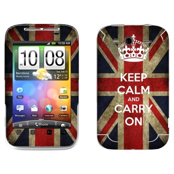   «Keep calm and carry on»   HTC Wildfire S