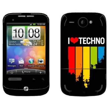   «I love techno»   HTC Wildfire