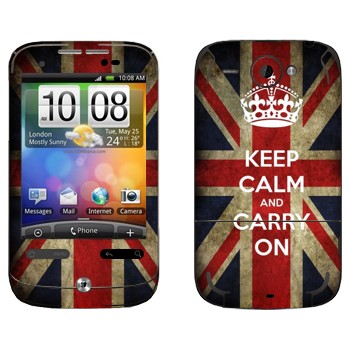   «Keep calm and carry on»   HTC Wildfire