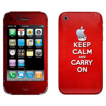   «Keep calm and carry on - »   Apple iPhone 3G