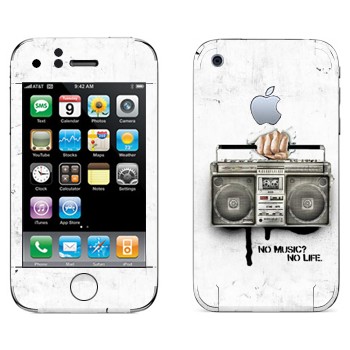   « - No music? No life.»   Apple iPhone 3G