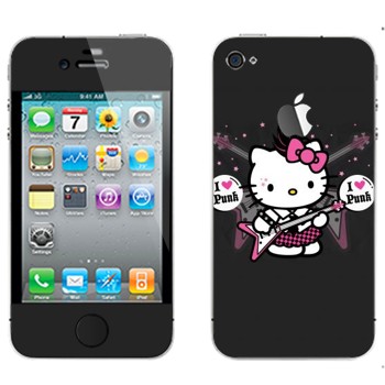   «Kitty - I love punk»   Apple iPhone 4