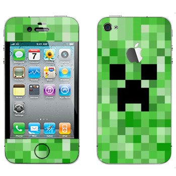   «Creeper face - Minecraft»   Apple iPhone 4
