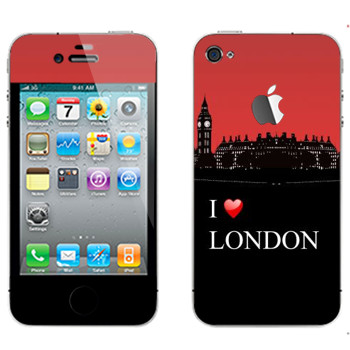   «I love London»   Apple iPhone 4
