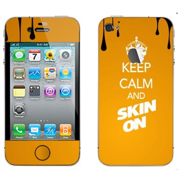   «Keep calm and Skinon»   Apple iPhone 4