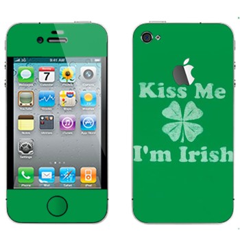   «Kiss me - I'm Irish»   Apple iPhone 4
