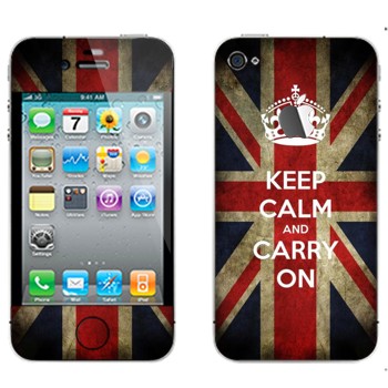   «Keep calm and carry on»   Apple iPhone 4