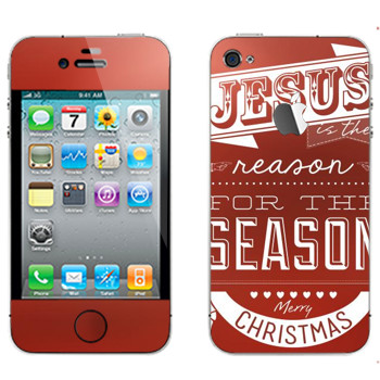   «Jesus is the reason for the season»   Apple iPhone 4