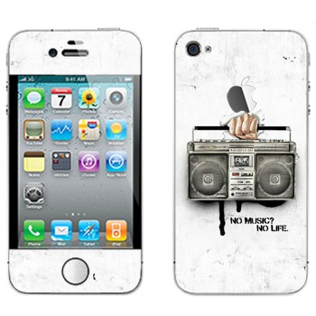   « - No music? No life.»   Apple iPhone 4S