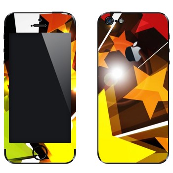 Виниловая наклейка «Звезды разлетаются» на телефон Apple iPhone 5