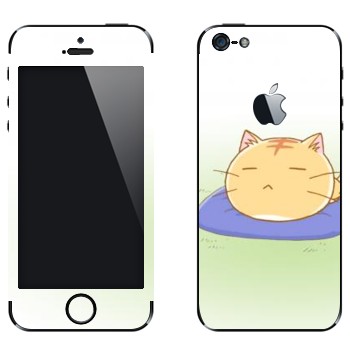 Виниловая наклейка «Poyo спит» на телефон Apple iPhone 5