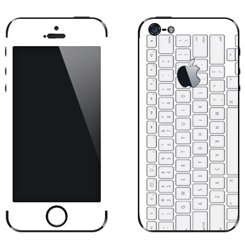 Виниловая наклейка «Клавиатура» на телефон Apple iPhone 5
