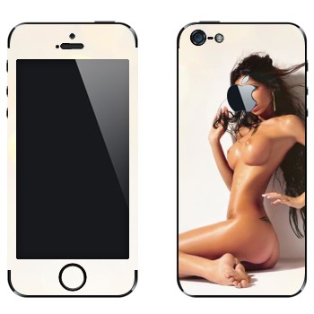 Виниловая наклейка «Сексуальная девушка» на телефон Apple iPhone 5