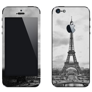Виниловая наклейка «Эйфелева башня» на телефон Apple iPhone 5