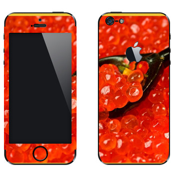 Виниловая наклейка «Красная икра» на телефон Apple iPhone 5