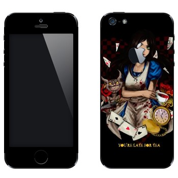 Виниловая наклейка «Alice: Madness Returns» на телефон Apple iPhone 5