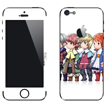 Виниловая наклейка «Final Fantasy 13 дети» на телефон Apple iPhone 5