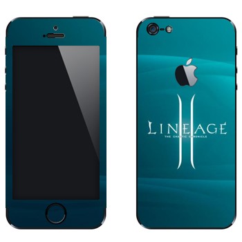 Виниловая наклейка «Lineage 2 логотип» на телефон Apple iPhone 5