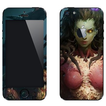 Виниловая наклейка «Sarah Kerrigan - StarCraft 2» на телефон Apple iPhone 5