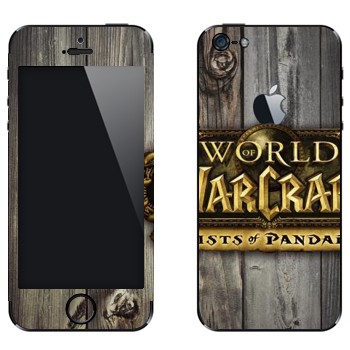 Виниловая наклейка «World of Warcraft : Mists Pandaria логотип» на телефон Apple iPhone 5