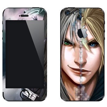 Виниловая наклейка «Клауд vs Сефирот - Final Fantasy» на телефон Apple iPhone 5