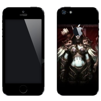 Виниловая наклейка «Сильвана Ветрокрылая - World of Warcraft» на телефон Apple iPhone 5