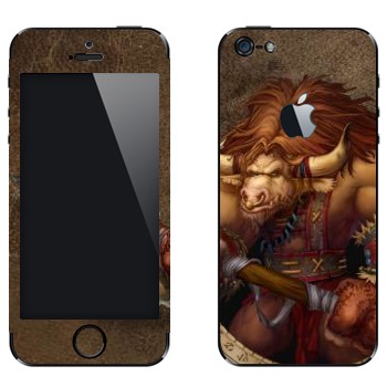 Виниловая наклейка «Таурен - Игра - World of Warcraft» на телефон Apple iPhone 5