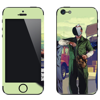 Виниловая наклейка «Тревор с маской - GTA5» на телефон Apple iPhone 5