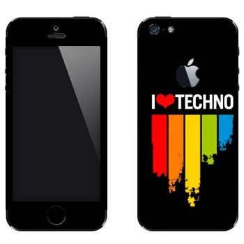   «I love techno»   Apple iPhone 5