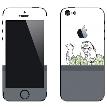 Виниловая наклейка «Будь мужиком блеять» на телефон Apple iPhone 5