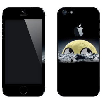 Виниловая наклейка «Мем выглядывающий смайл» на телефон Apple iPhone 5