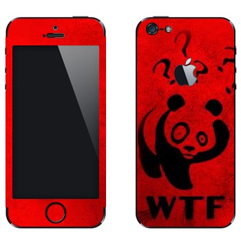 Виниловая наклейка «Панда - WTF?» на телефон Apple iPhone 5
