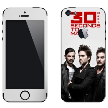 Виниловая наклейка «30 Seconds To Mars» на телефон Apple iPhone 5